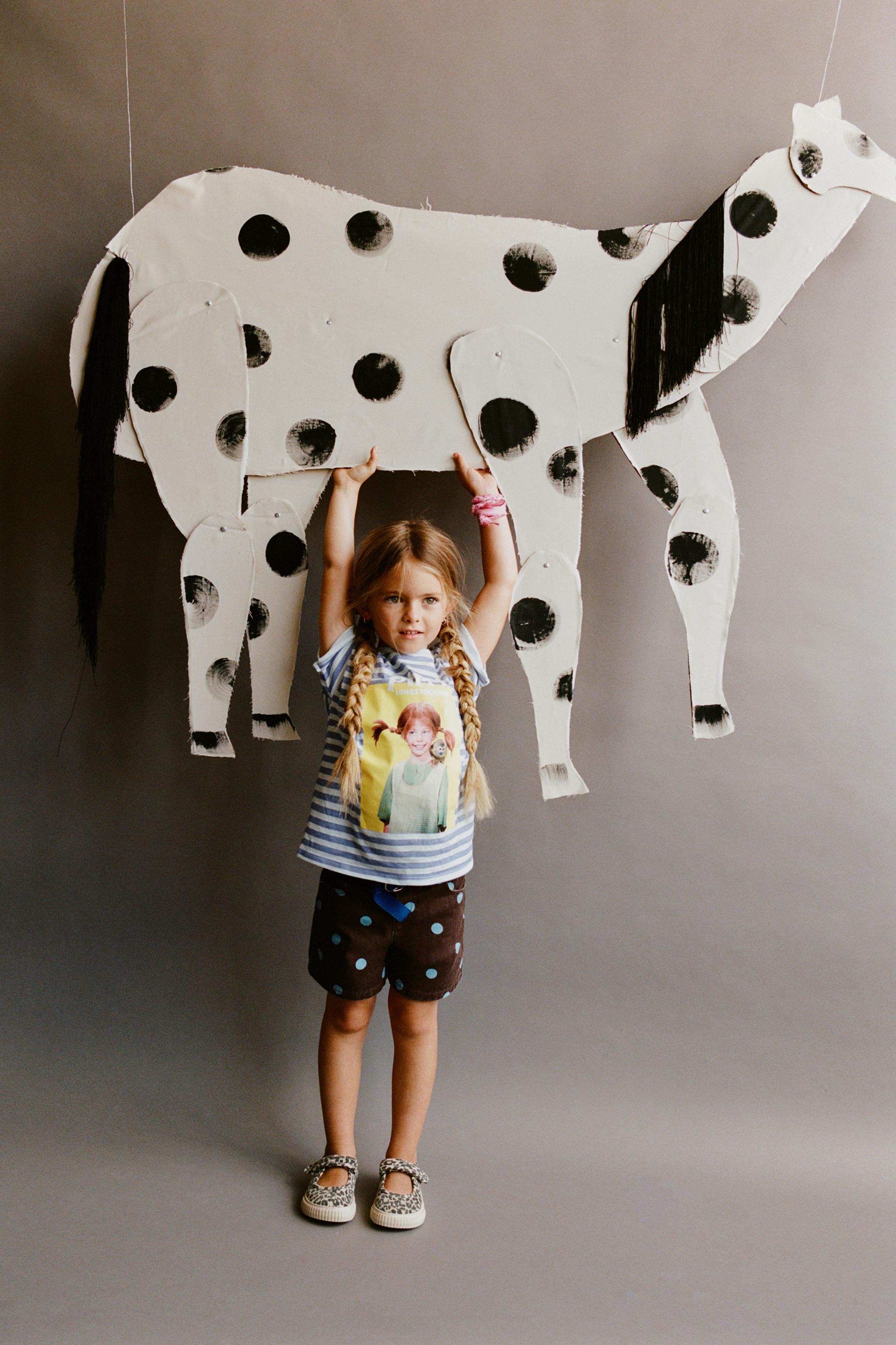 POLKA DOT TWILL SHORTS